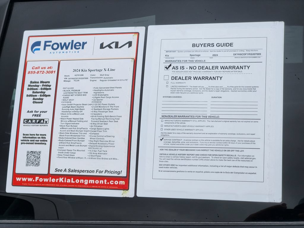 Certified 2024 Kia Sportage X-Line AWD/4WD image 28