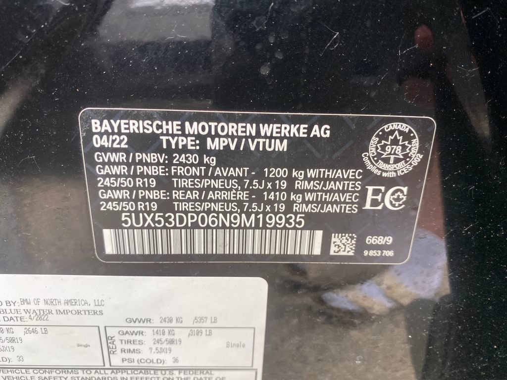 Used 2022 BMW X3 xDrive30i AWD/4WD image 10