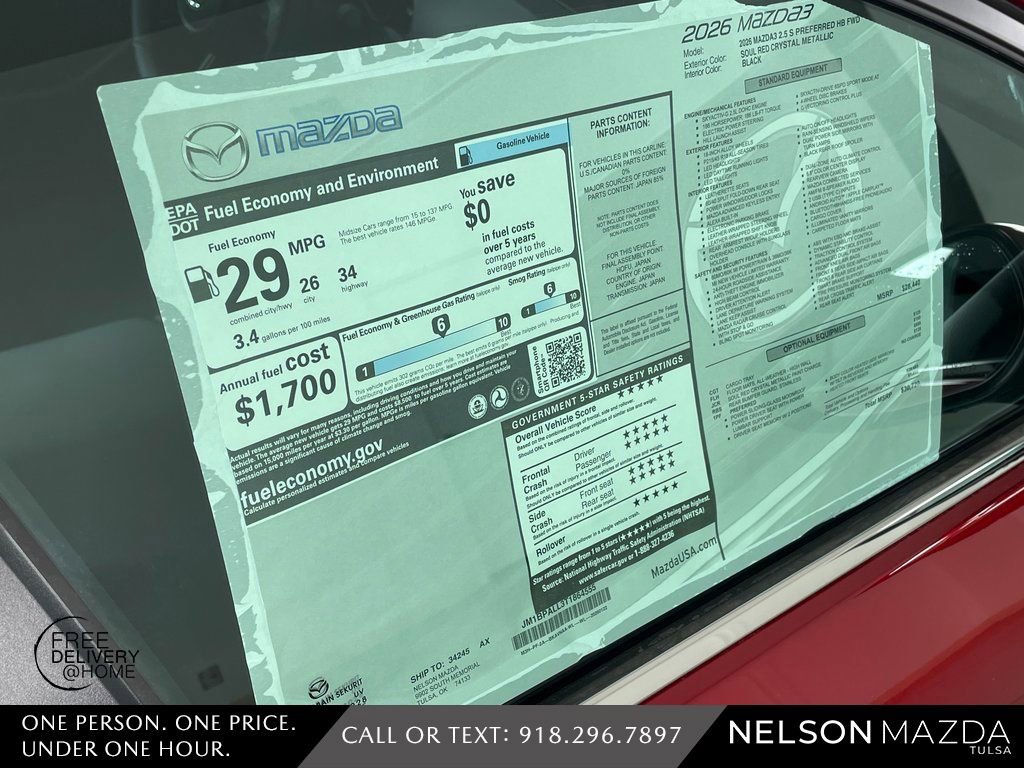 New 2026 MAZDA MAZDA3 s FWD image 15