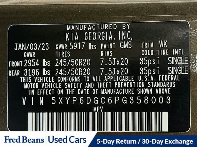 Used 2023 Kia Telluride S w/ S Sunroof Package image 36