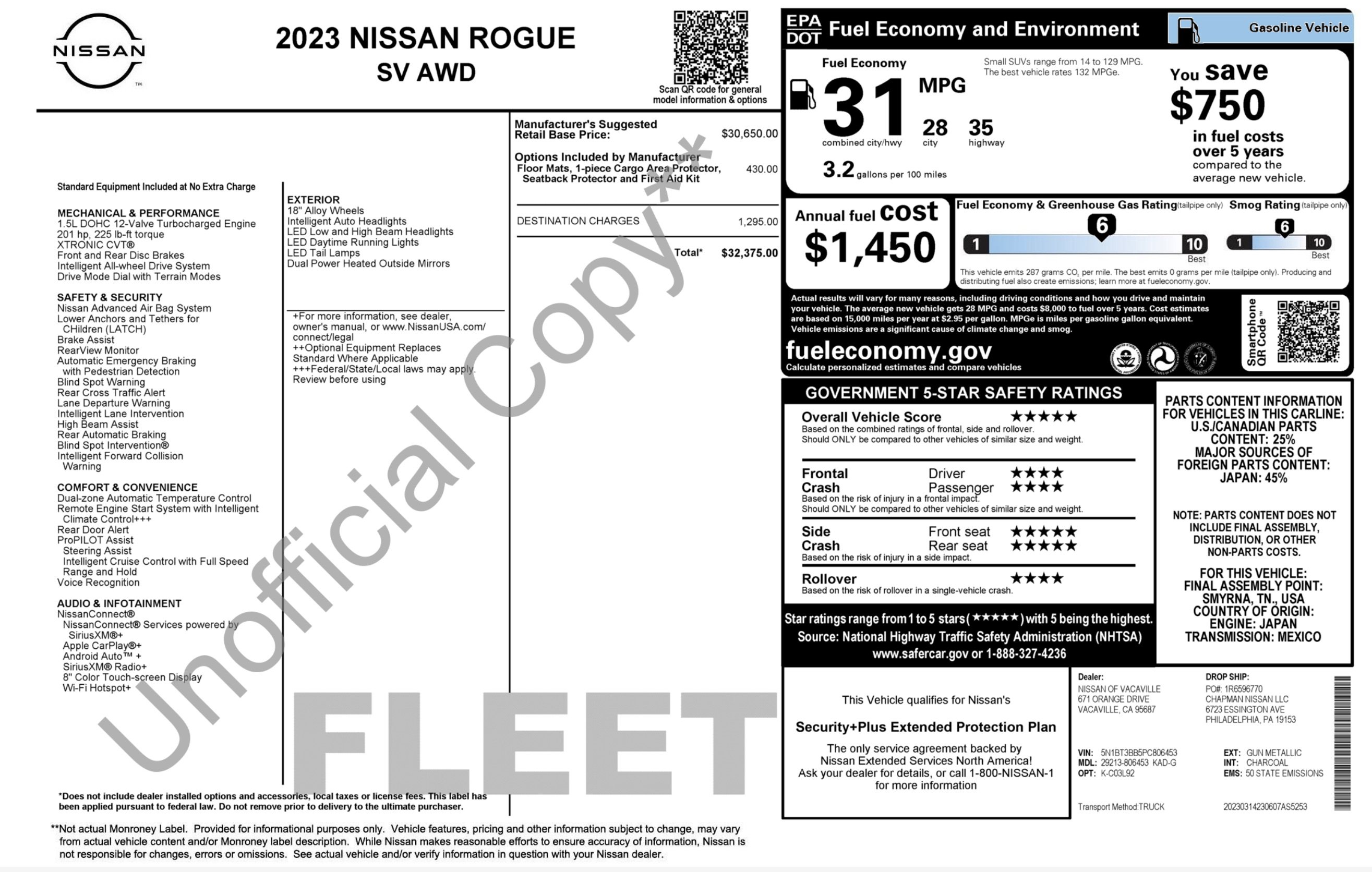 Used 2023 Nissan Rogue SV AWD/4WD image 3