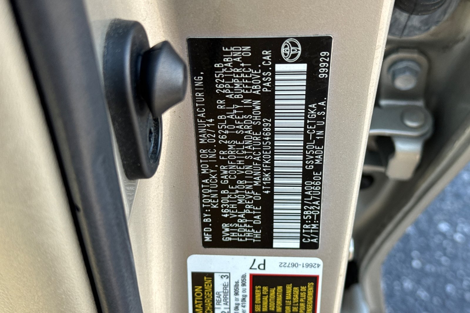 Used 2014 Toyota Camry XLE FWD image 30