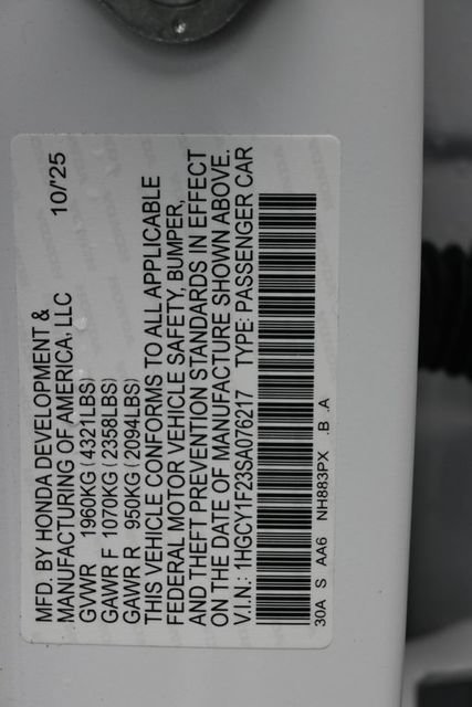 Used 2025 Honda Accord LX image 17