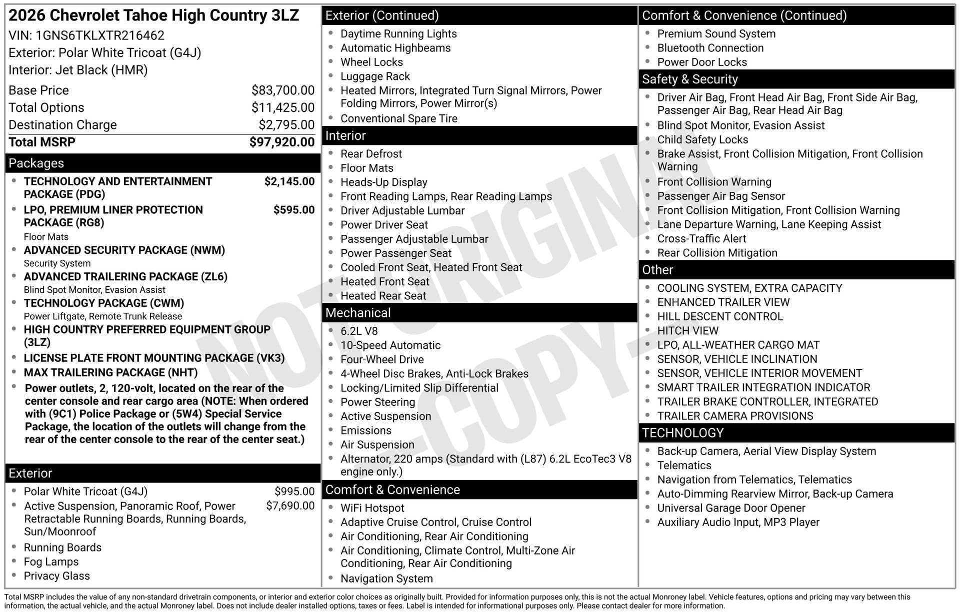 New 2026 Chevrolet Tahoe High Country image 5