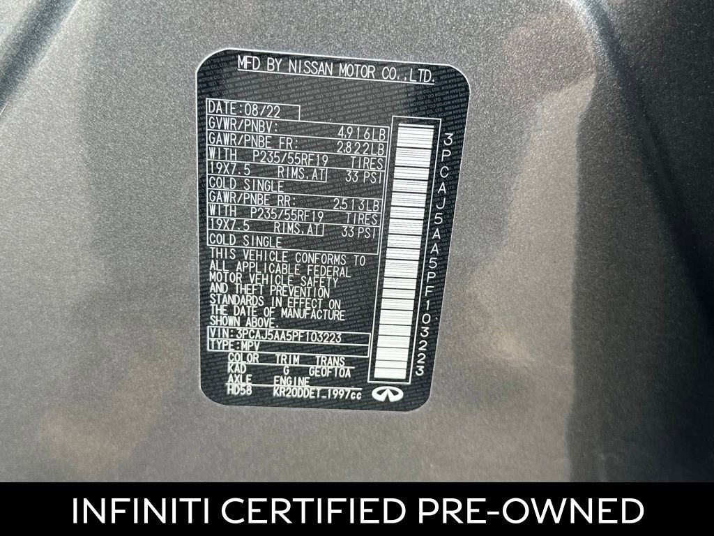Certified 2023 INFINITI QX50 Pure image 26