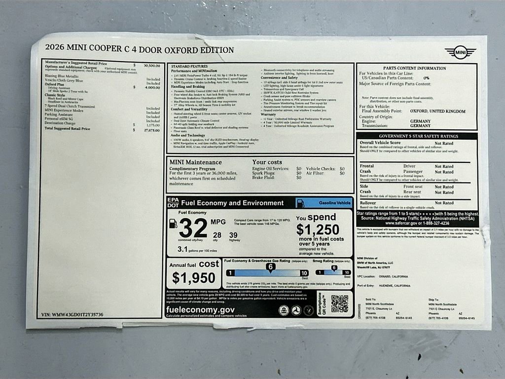 New 2026 MINI Cooper 4-Door Hardtop image 35
