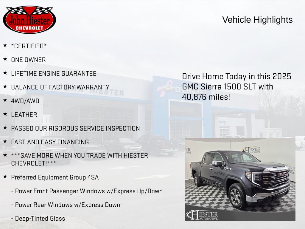 Certified 2025 GMC Sierra 1500 SLT AWD/4WD image 6