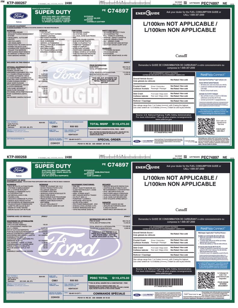 Used 2023 Ford F250 Platinum AWD/4WD image 41