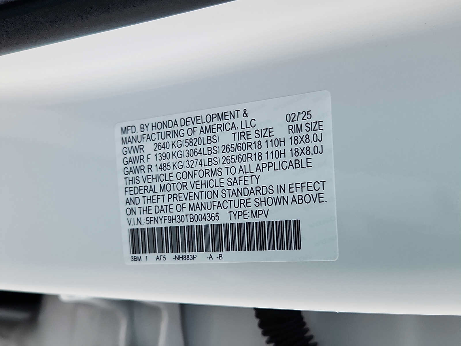 Certified 2026 Honda Passport RTL image 27
