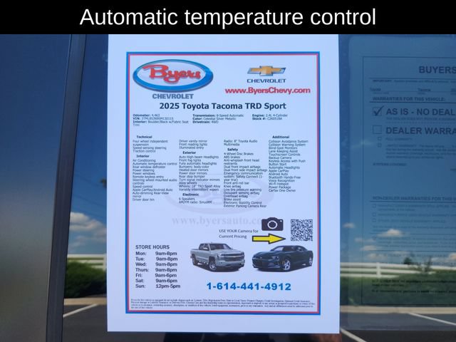 Used 2025 Toyota Tacoma TRD Sport AWD/4WD image 13