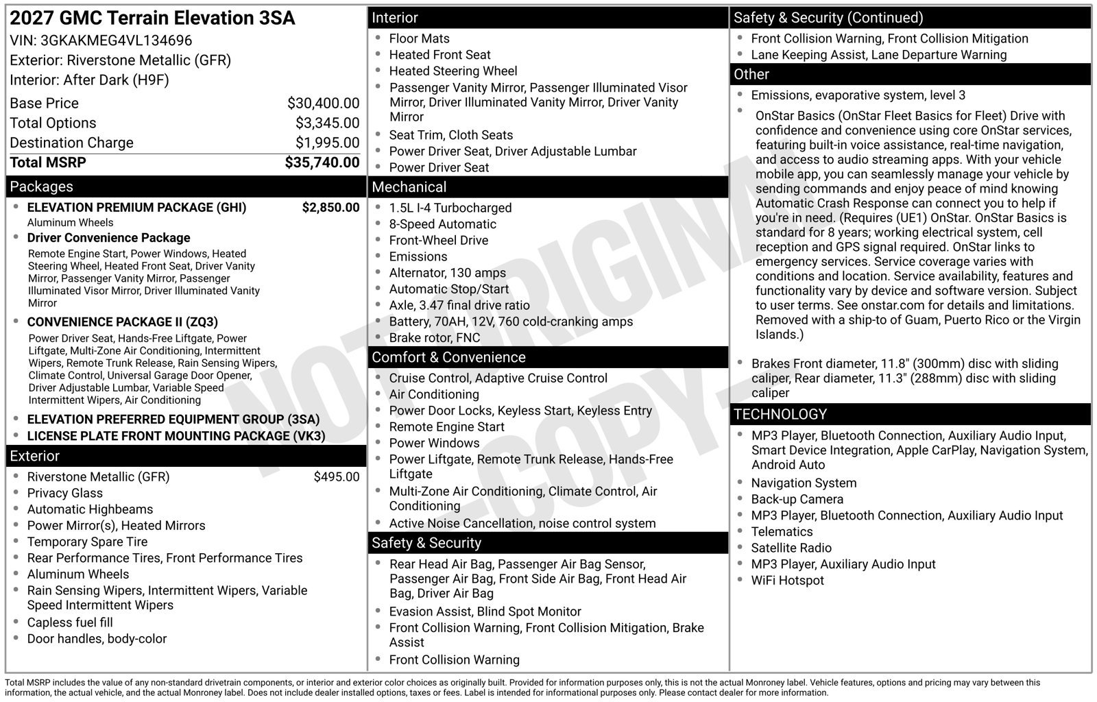 New 2027 GMC Terrain Elevation w/ Elevation Premium Package FWD image 5