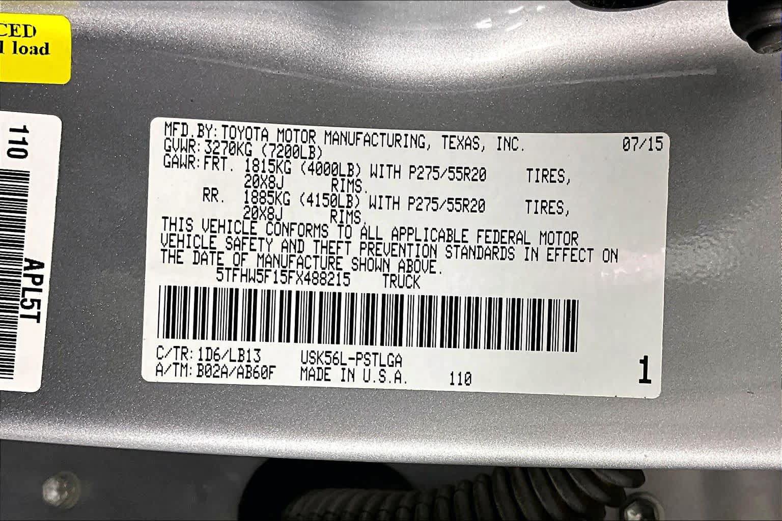 Used 2015 Toyota Tundra Limited AWD/4WD image 31