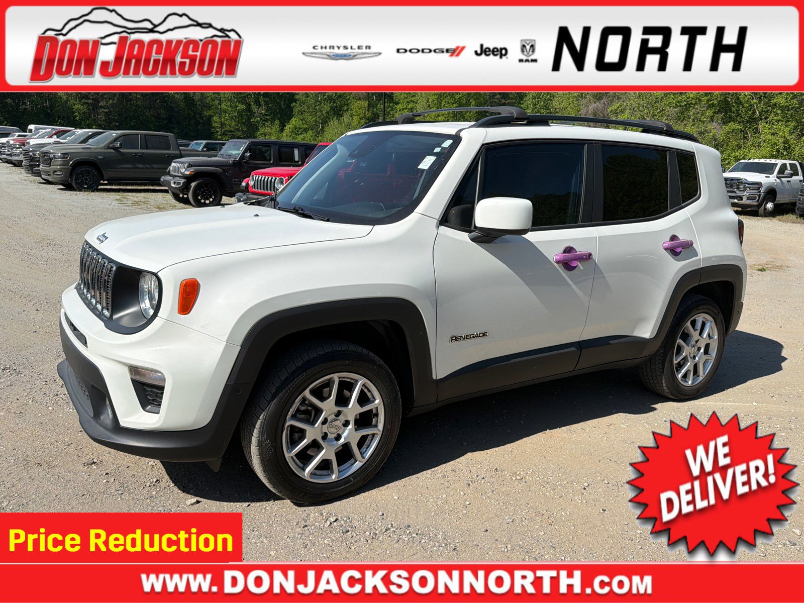 Used 2020 Jeep Renegade Latitude w/ UConnect 8.4 Nav Group AWD/4WD image 1
