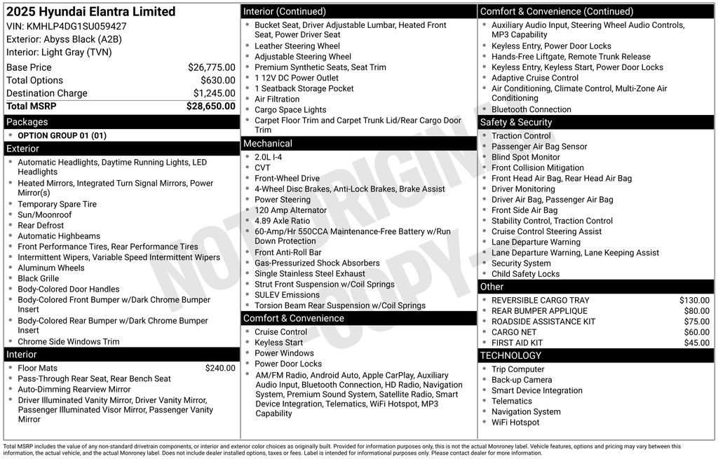 Used 2025 Hyundai Elantra Limited FWD image 31