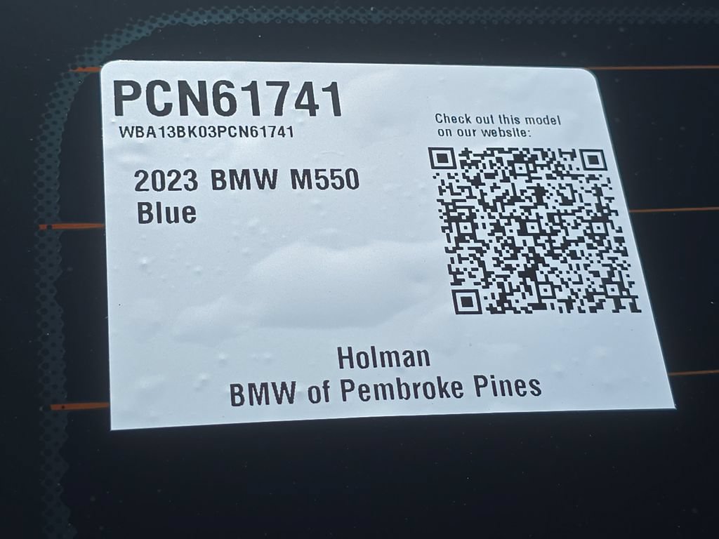 Certified 2023 BMW M550i xDrive w/ Parking Assistance Package AWD/4WD image 23
