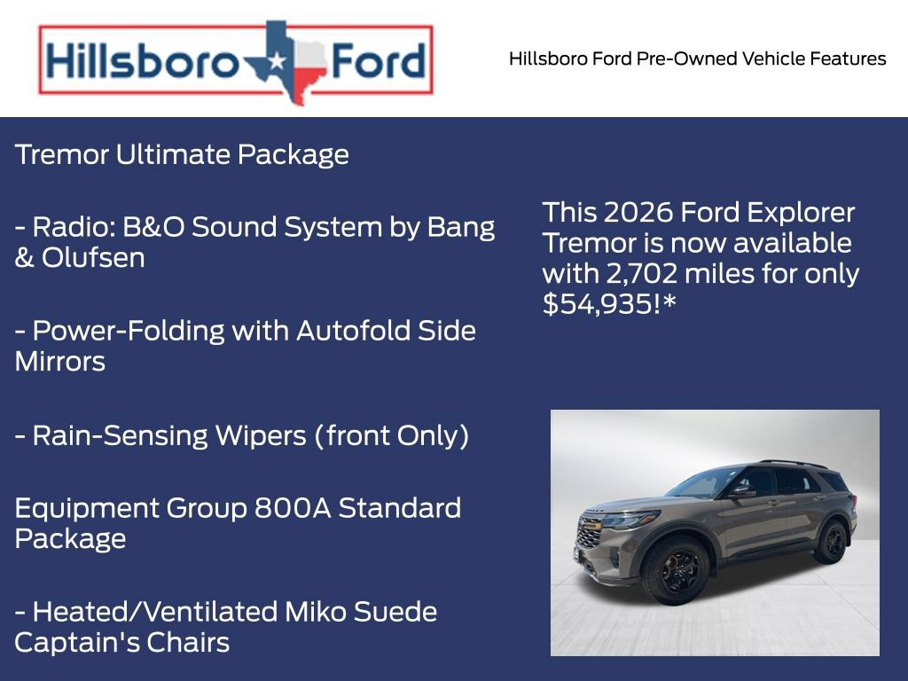 Used 2026 Ford Explorer Tremor w/ Tremor Ultimate Package AWD/4WD image 6