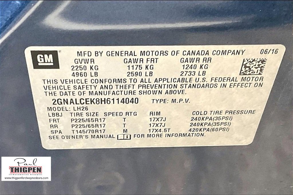 Used 2017 Chevrolet Equinox LT image 33