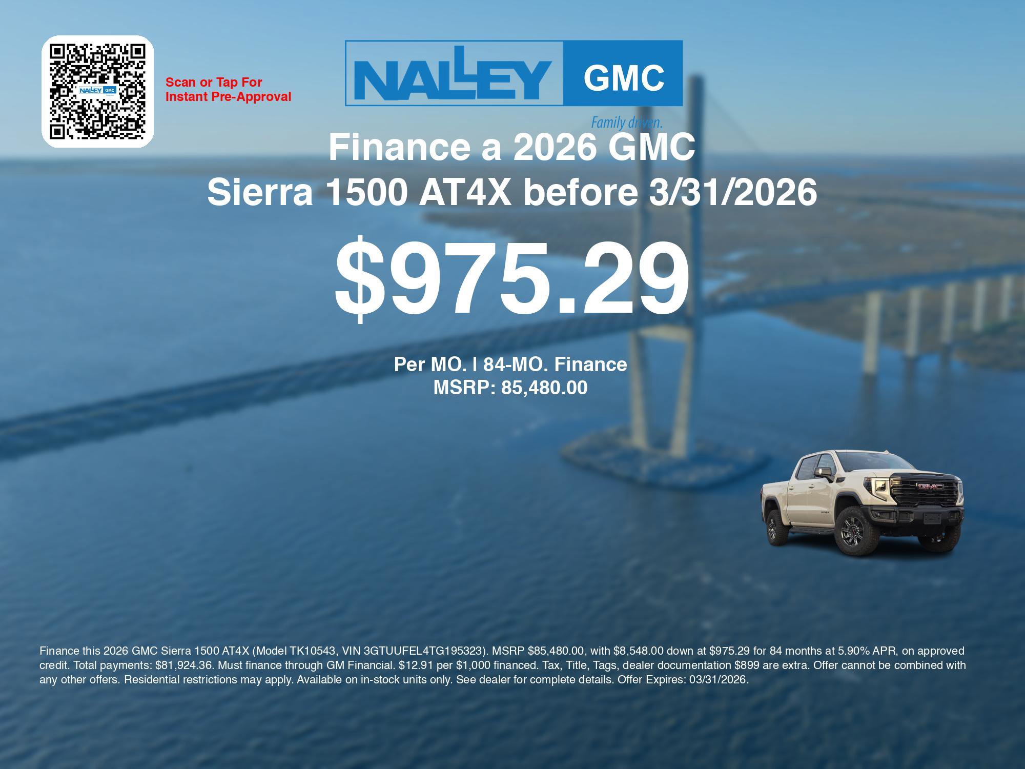 New 2026 GMC Sierra 1500 AT4X image 7