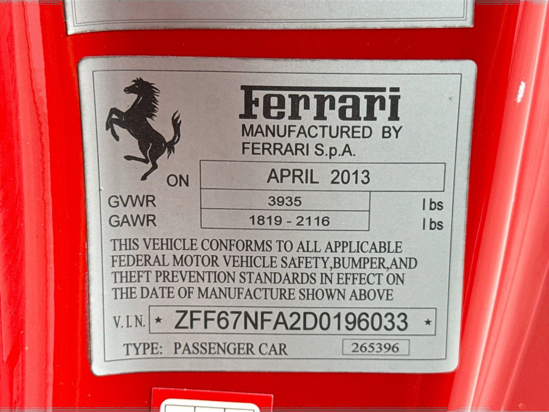 Certified 2013 Ferrari 458 Italia Coupe image 26