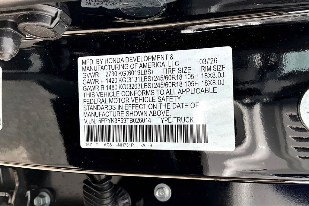 New 2026 Honda Ridgeline RTL image 8