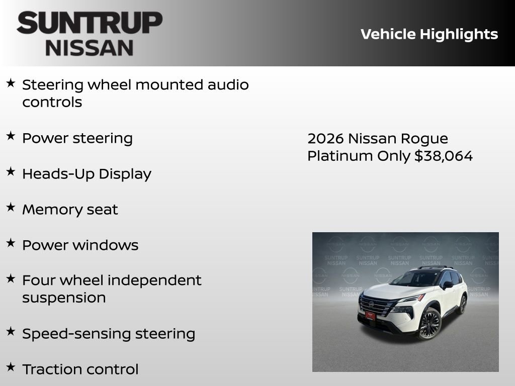 New 2026 Nissan Rogue Platinum w/ Platinum Premium Package AWD/4WD image 16