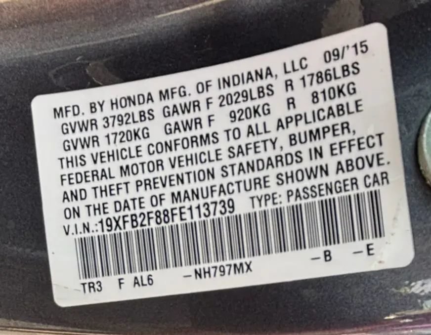 Used 2015 Honda Civic EX image 30