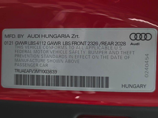Used 2021 Audi TT 2.0T w/ 19" Wheel Package AWD/4WD image 38