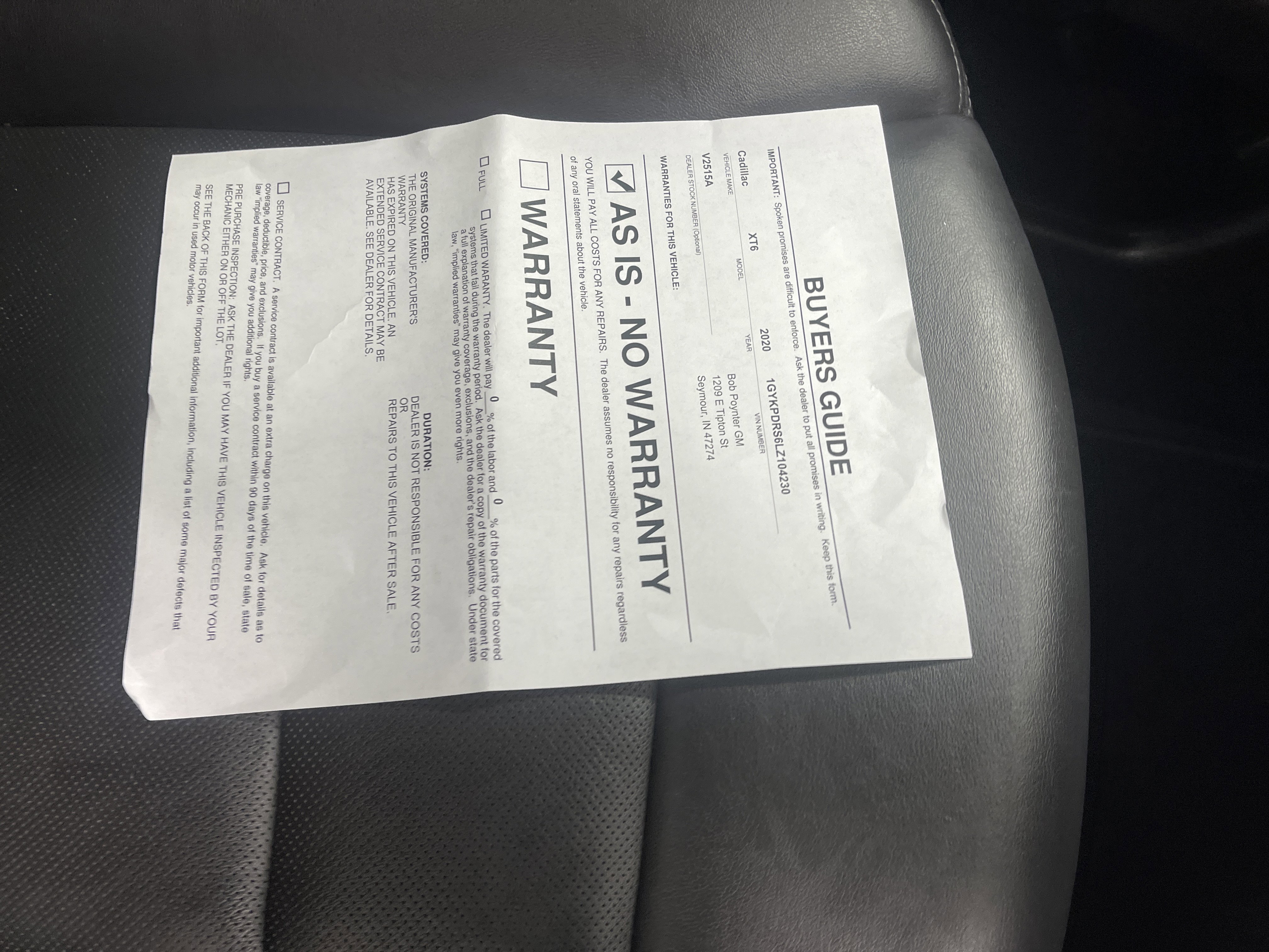 Used 2020 Cadillac XT6 Premium Luxury image 27