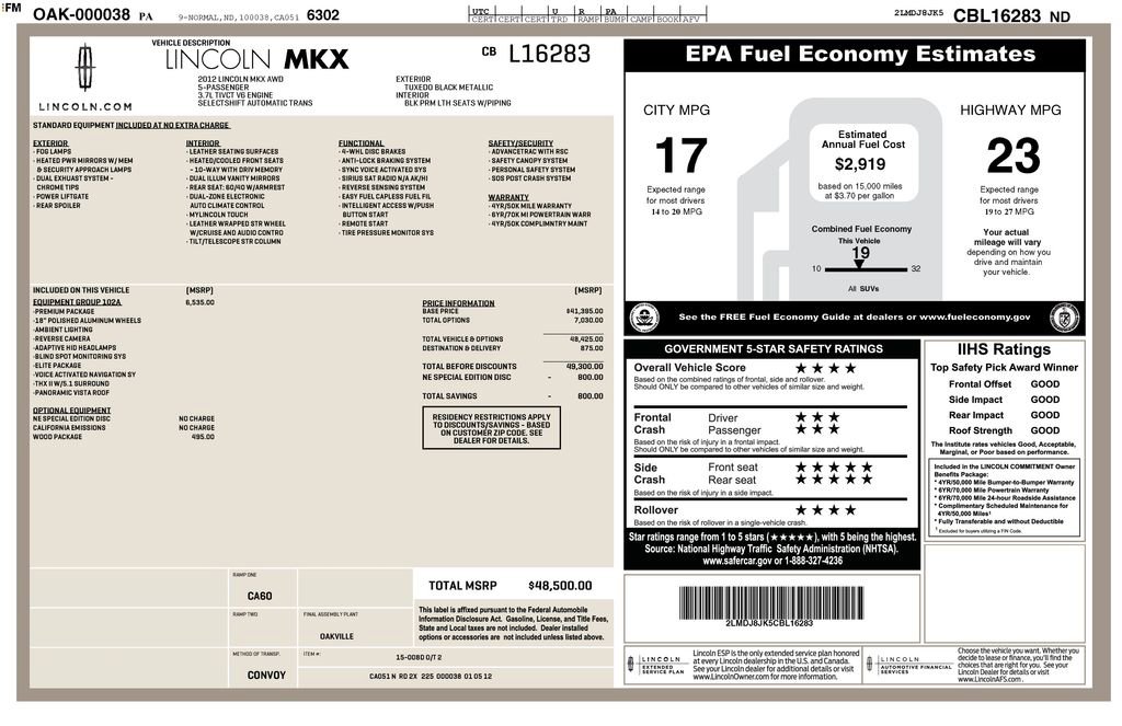Used 2012 Lincoln MKX AWD image 10