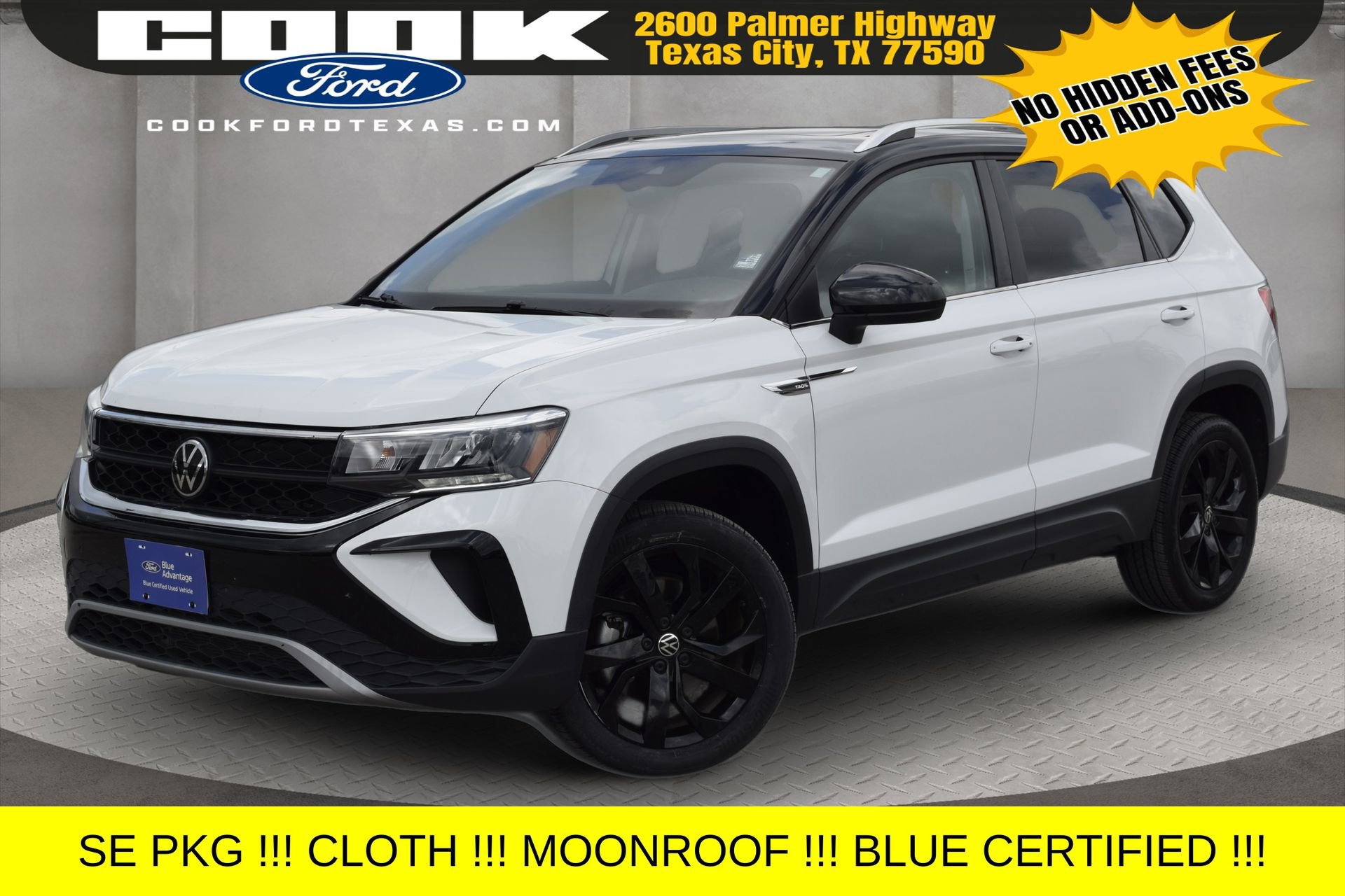 Used 2024 Volkswagen Taos SE w/ Panoramic Sunroof Package