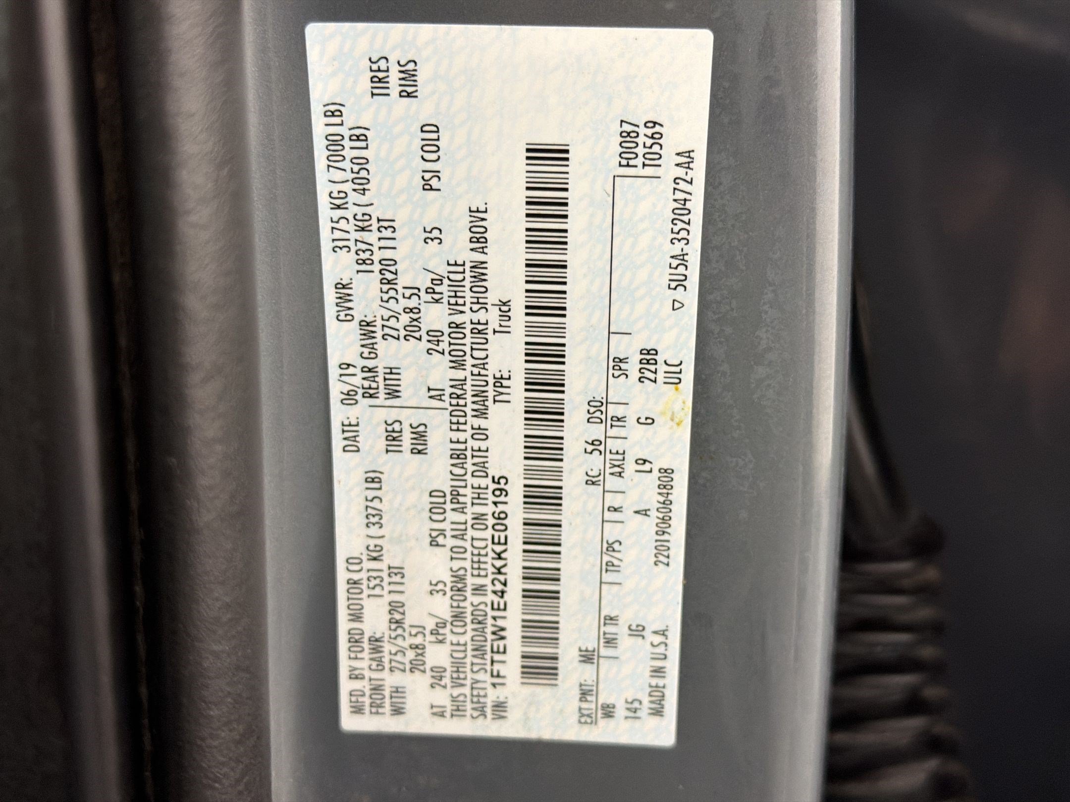 Used 2019 Ford F150 XL w/ Equipment Group 101A Mid AWD/4WD image 24