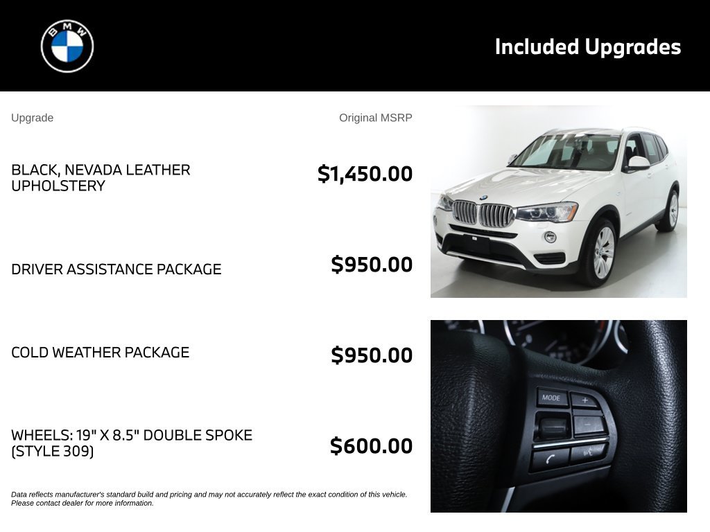 Used 2015 BMW X3 xDrive35i AWD/4WD image 4