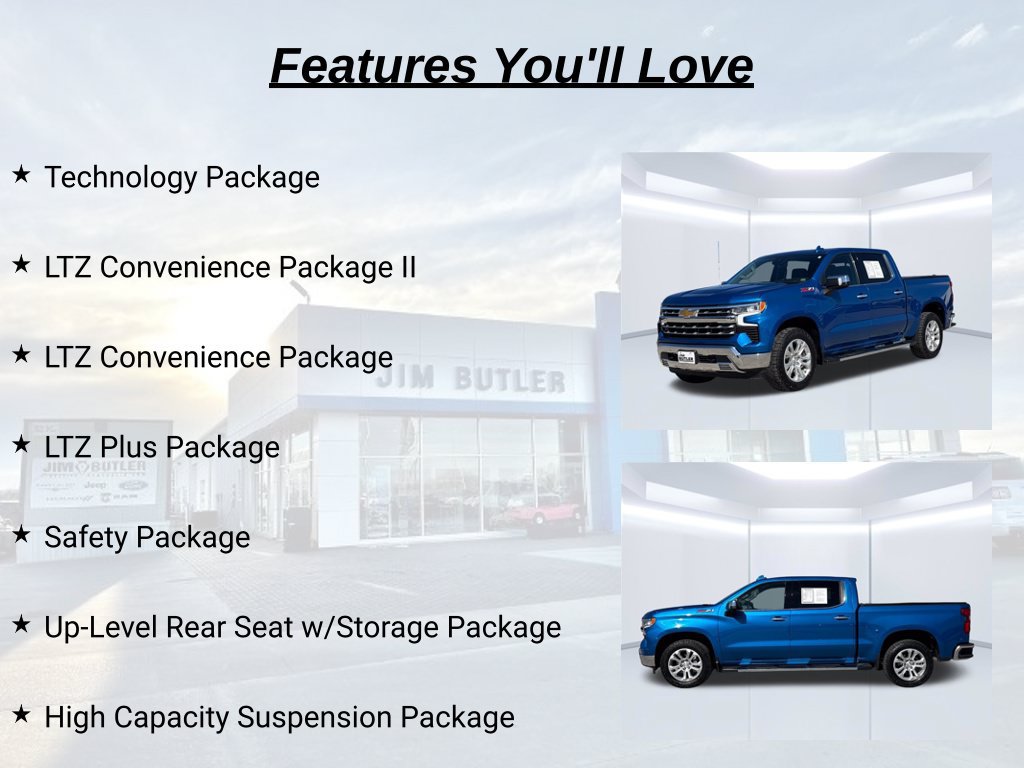 Used 2022 Chevrolet Silverado 1500 LTZ w/ Technology Package AWD/4WD image 35