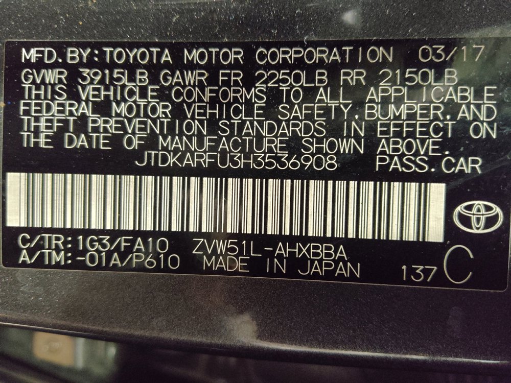 Used 2017 Toyota Prius Two image 33