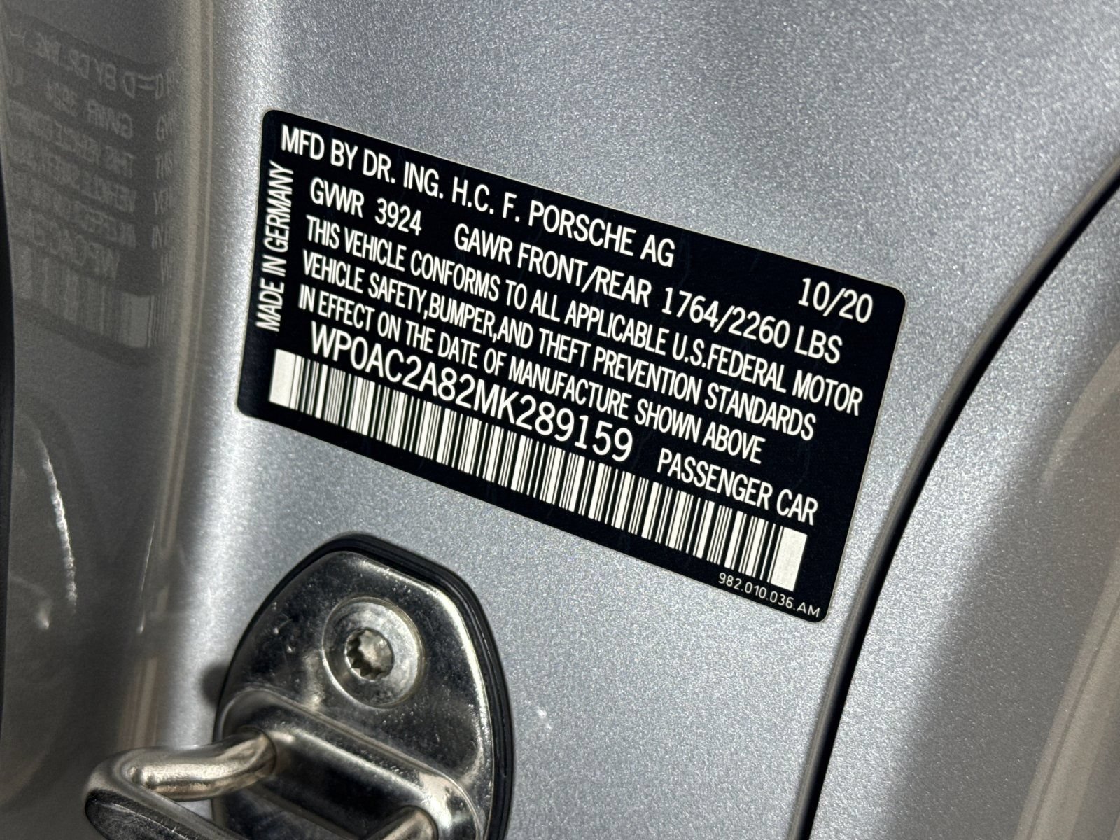 Certified 2021 Porsche 718 Cayman GT4 RWD image 26