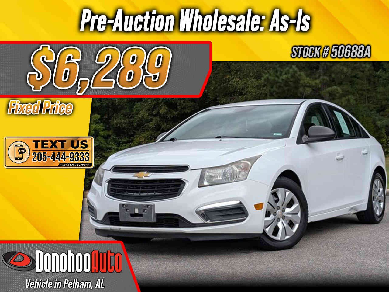 Used 2015 Chevrolet Cruze LS