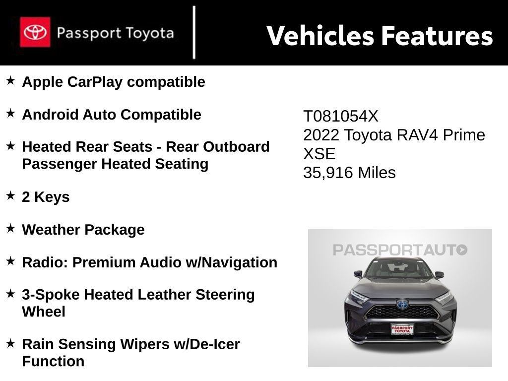 Used 2022 Toyota RAV4 XSE w/ Weather Package image 10