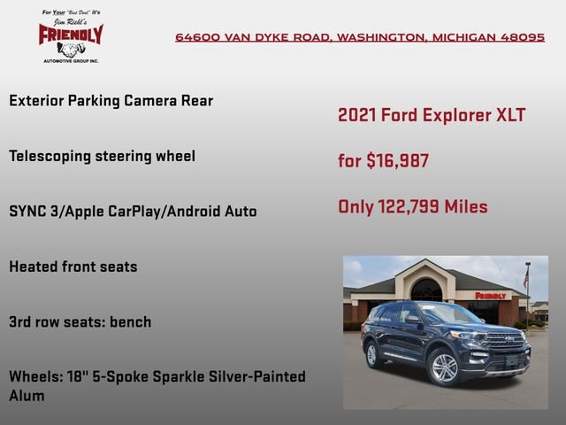 Used 2021 Ford Explorer XLT w/ Equipment Group 202A image 10