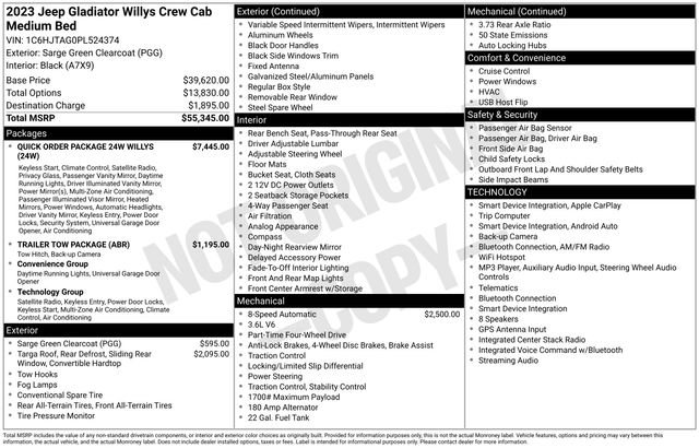 Used 2023 Jeep Gladiator Sport AWD/4WD image 6