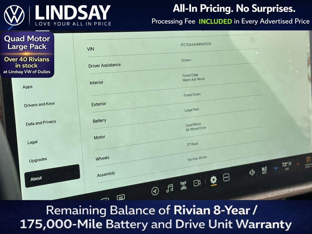Used 2022 Rivian R1T Adventure AWD/4WD image 24