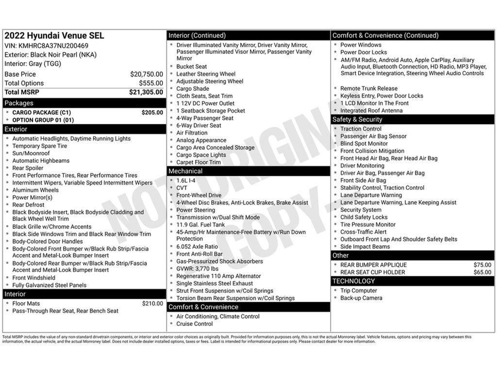 Used 2022 Hyundai Venue SEL w/ Cargo Package image 34