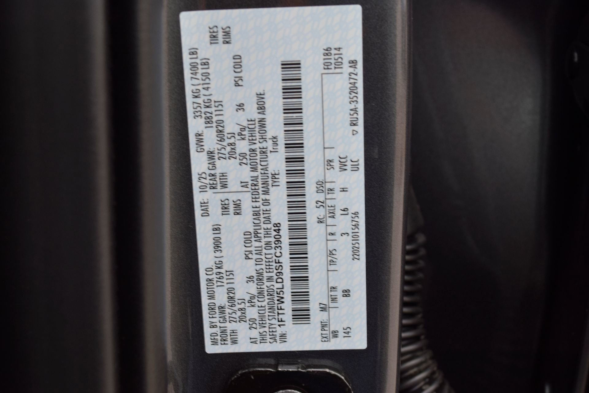 New 2025 Ford F150 Lariat w/ Equipment Group 501A Mid image 26