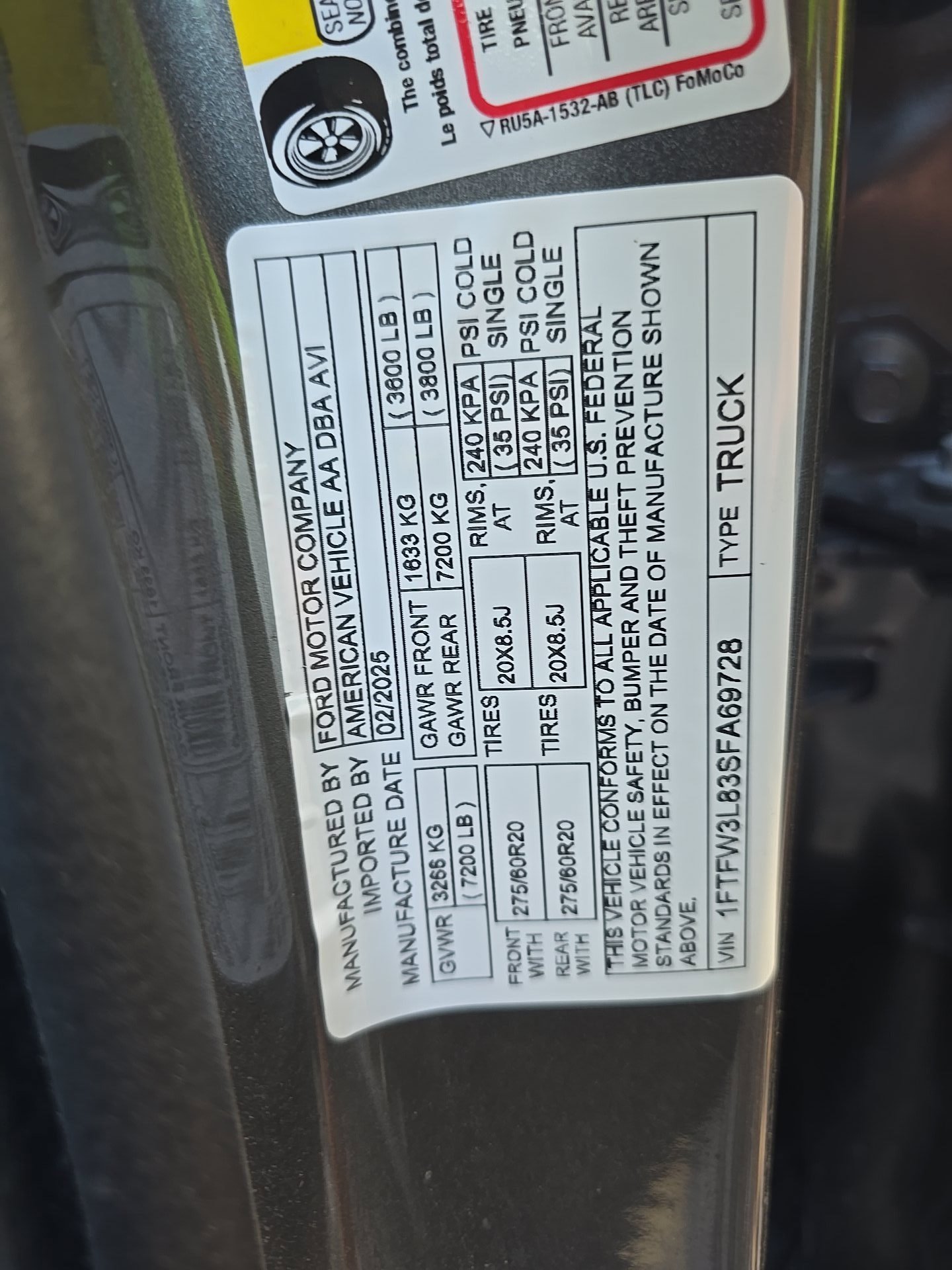 Used 2025 Ford F150 XLT w/ Equipment Group 302A MID AWD/4WD image 15