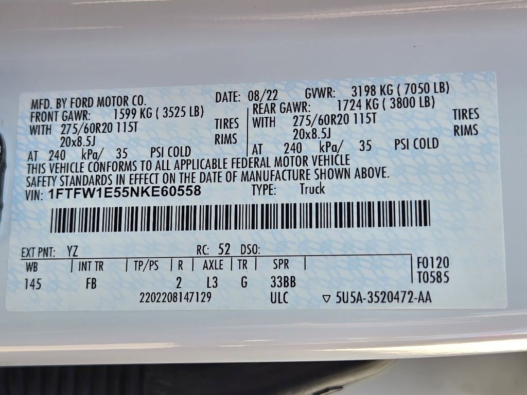 Used 2022 Ford F150 XLT w/ Equipment Group 302A High image 32