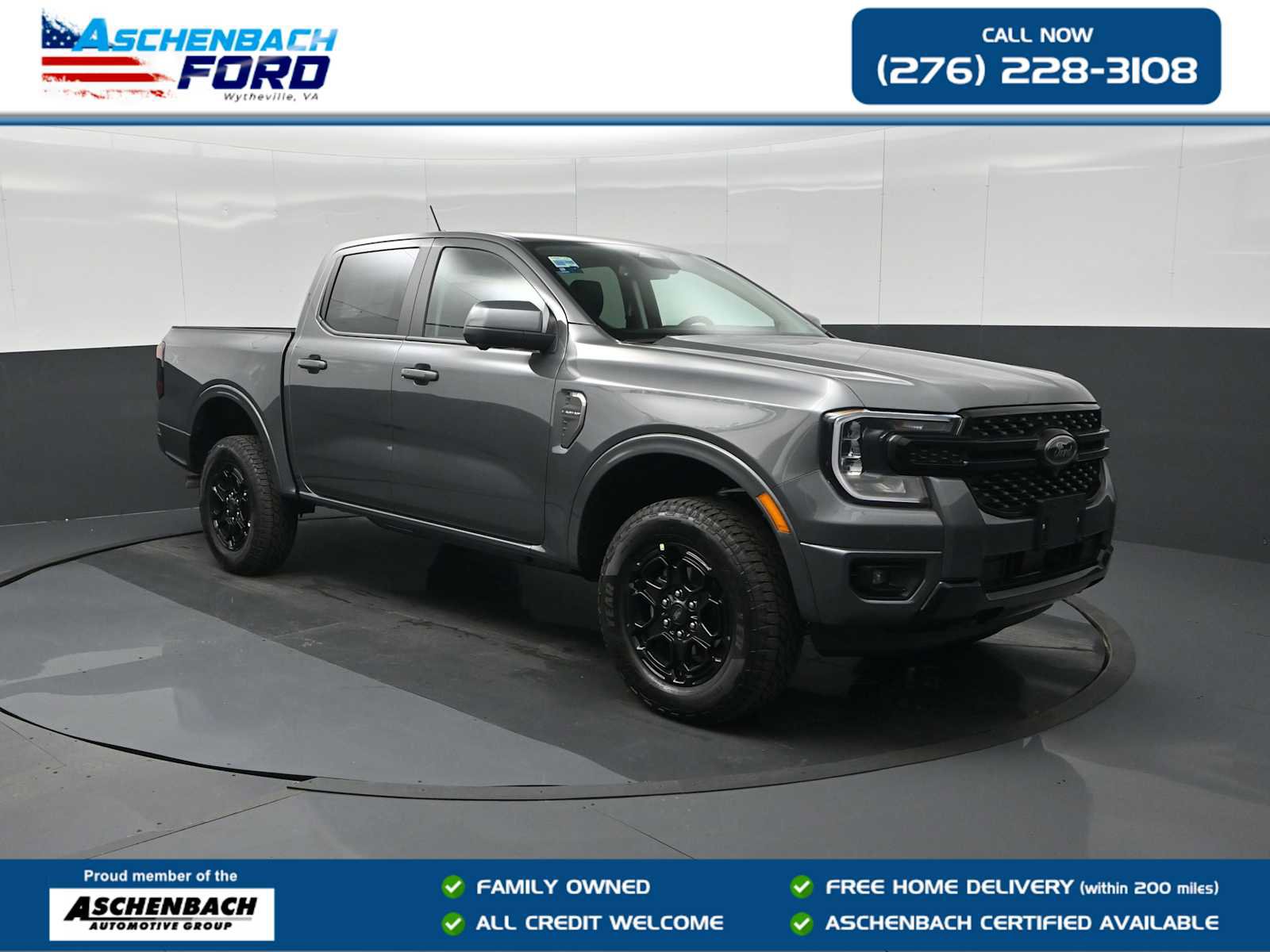 New 2026 Ford Ranger Lariat w/ Black Appearance Package image 1