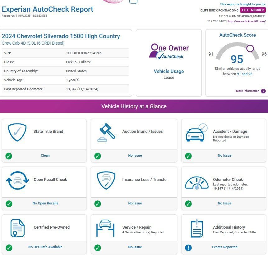 Used 2024 Chevrolet Silverado 1500 High Country image 3