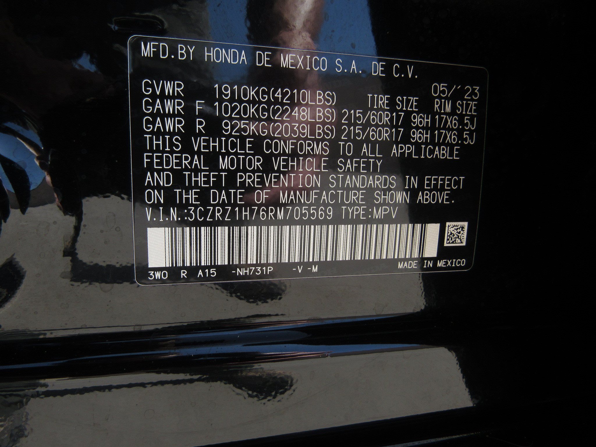 Certified 2024 Honda HR-V EX-L image 29