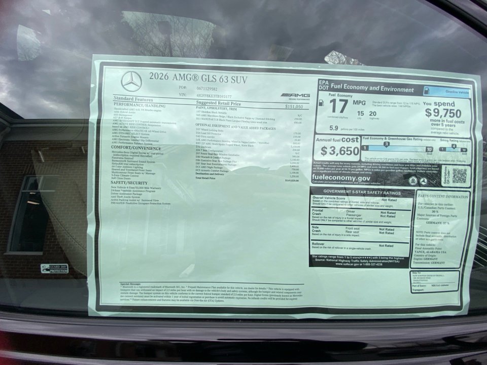 New 2026 Mercedes-Benz GLS 63 AMG 4MATIC image 33