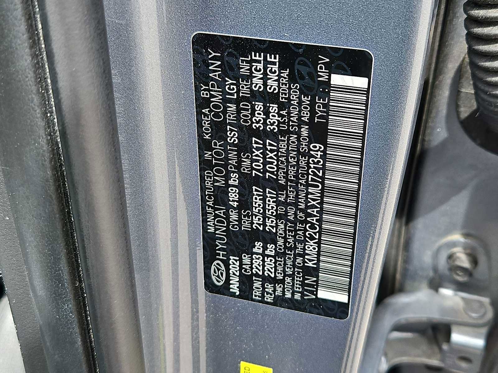 Certified 2021 Hyundai Kona SEL w/ Cargo Package image 35