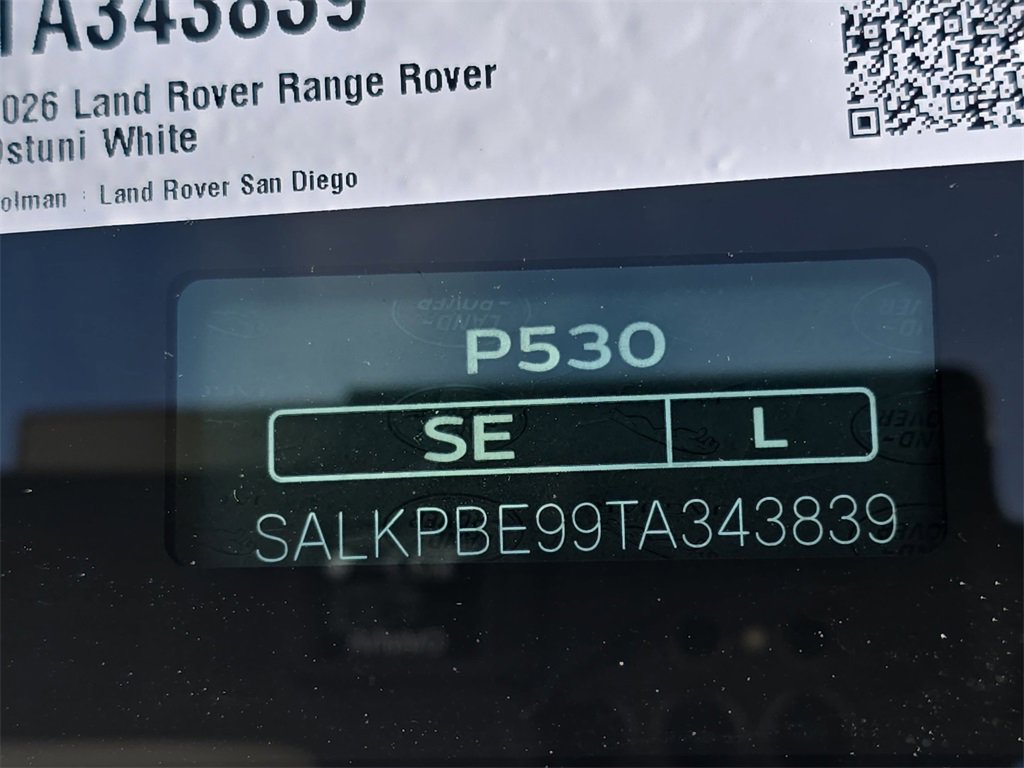 New 2026 Land Rover Range Rover Long Wheelbase SE image 38